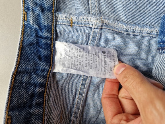 Men's Y2K Carhartt Relaxed Fit Denim Jeans In Blue Size W36 L30 - Picture 6 of 6